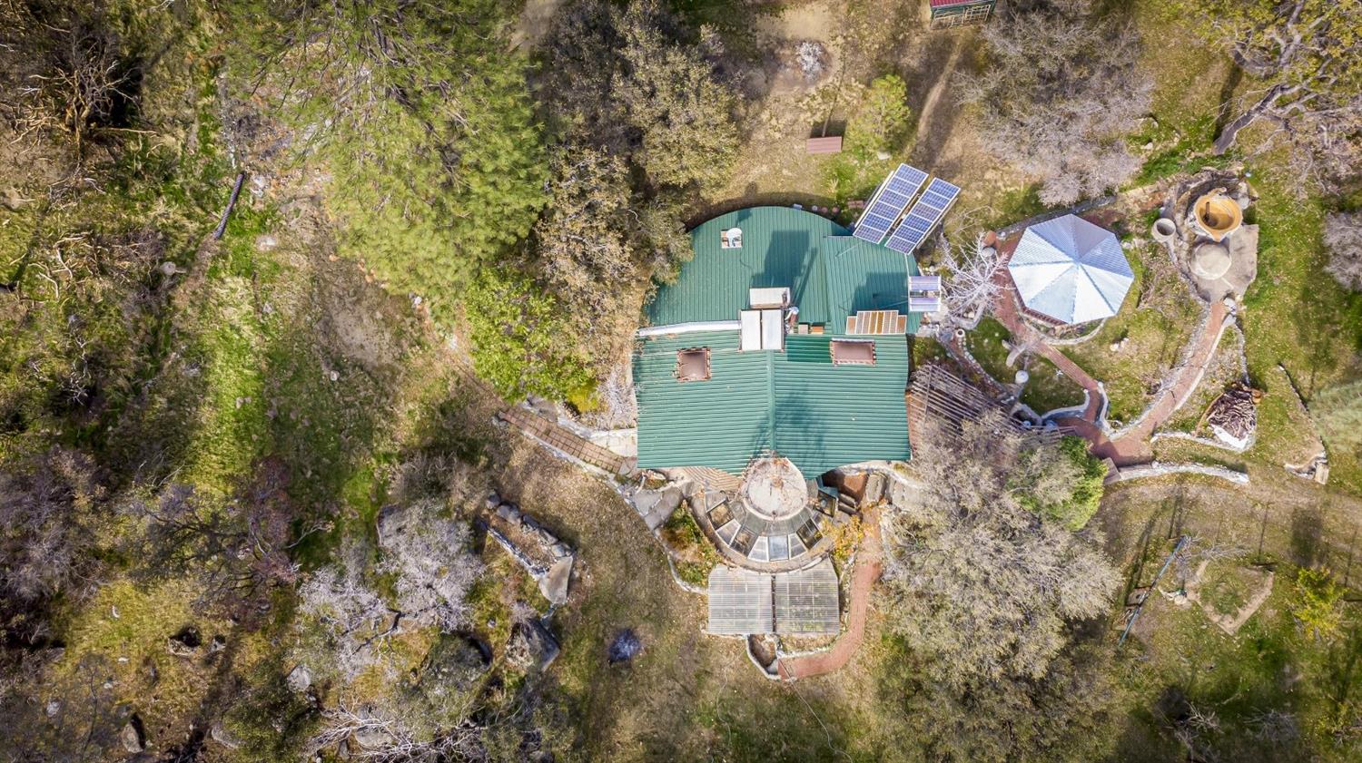 32100 Kinsman Flat Road North Fork, CA 93643 - Photo 47 of 62 an aerial view of a house with a yard