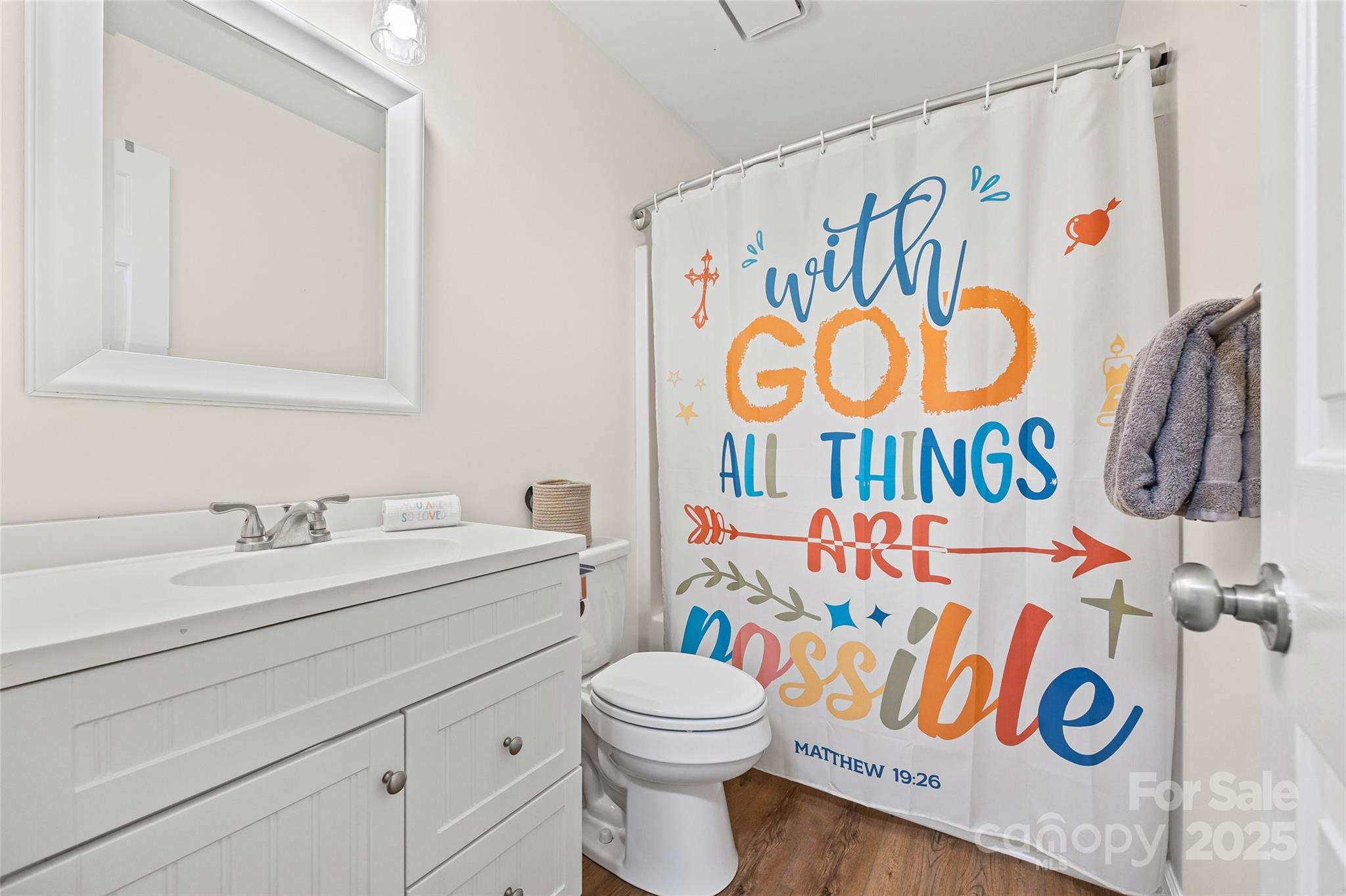 9013 Windjammer Drive Tega Cay, SC 29708 - Photo 14 of 20 a bathroom with a sink and a toilet