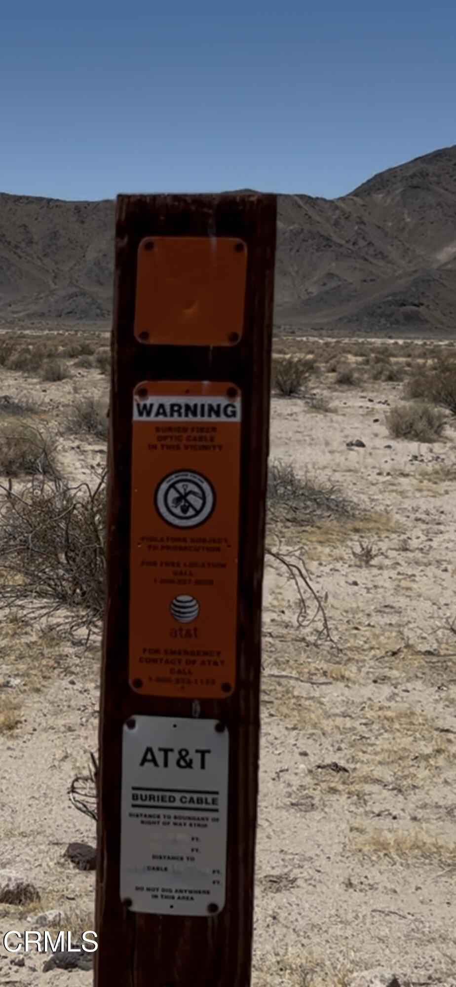 56911 Highway 127 Baker, CA 92309 - Photo 16 of 16 AT&T Cable at East Side of Property