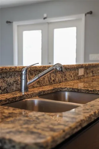 a view of a kitchen counter top space