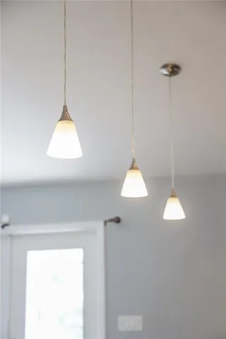 a lamp that has a window in it