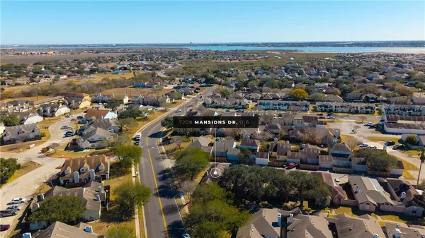 an aerial view of a city
