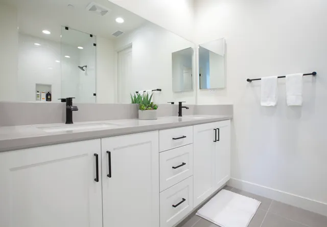 a close view of walk in closet