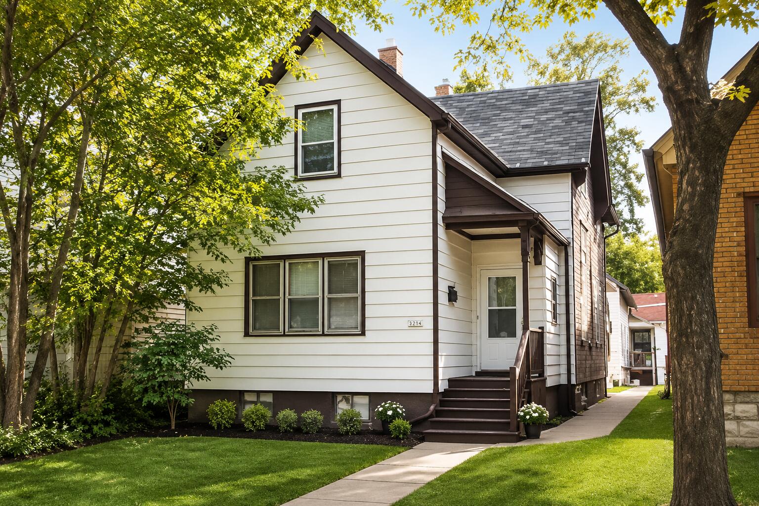 front of the duplex
