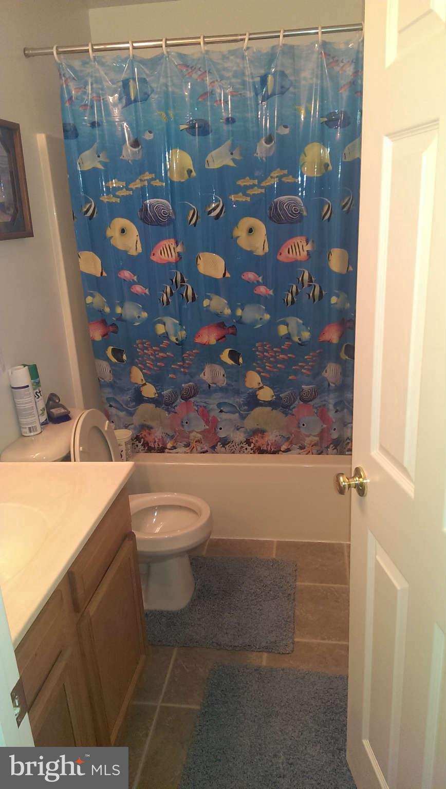 166 Peter Rabbit Drive Ranson, WV 25438 - Photo 14 of 14 a bathroom with a toilet and a shower curtain