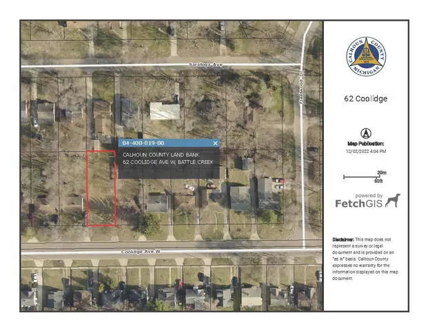 $2,000 | 62 West Coolidge Avenue, Battle Creek, MI 49037