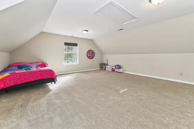 a view of a patio with wooden floor