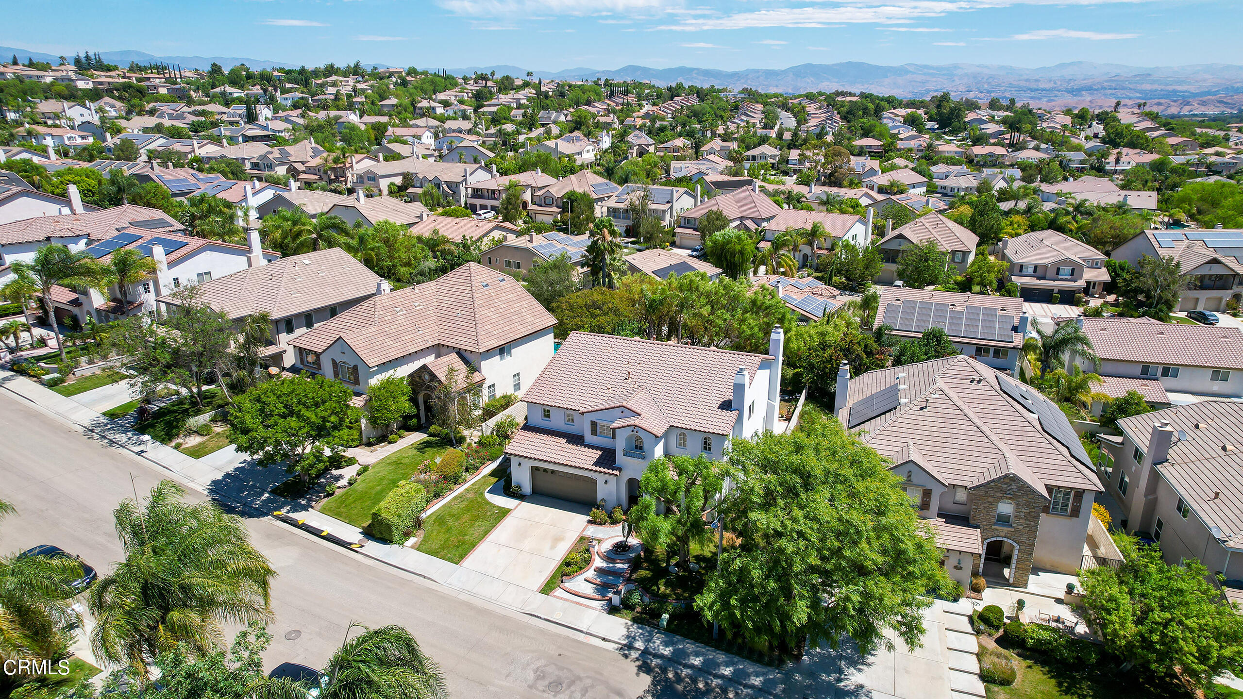 26569 Shakespeare Lane Stevenson Ranch, CA 91381 - Photo 50 of 55 an aerial view of multiple houses with yard