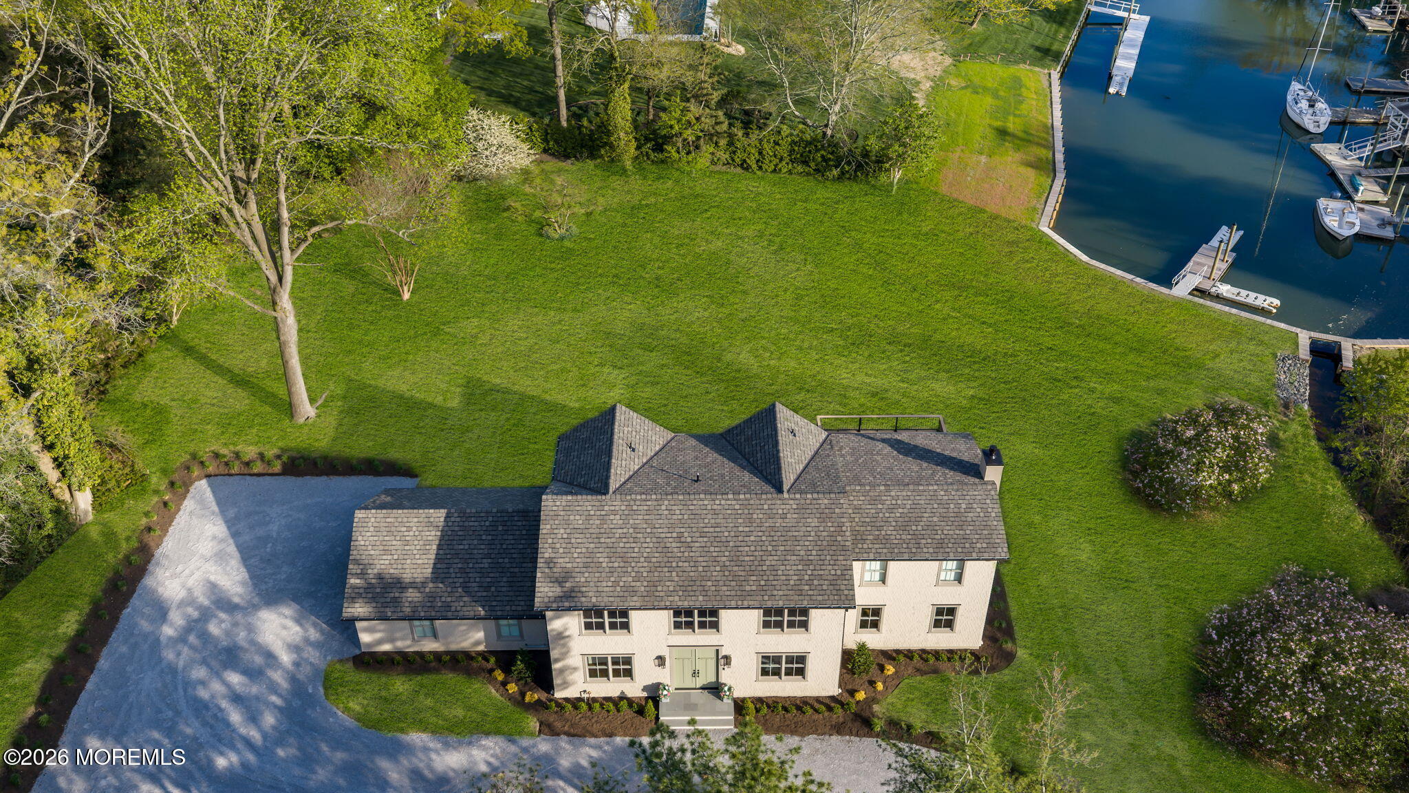 181 Rumson Road Rumson, NJ 07760 - Photo 71 of 79 a aerial view of a house with a yard