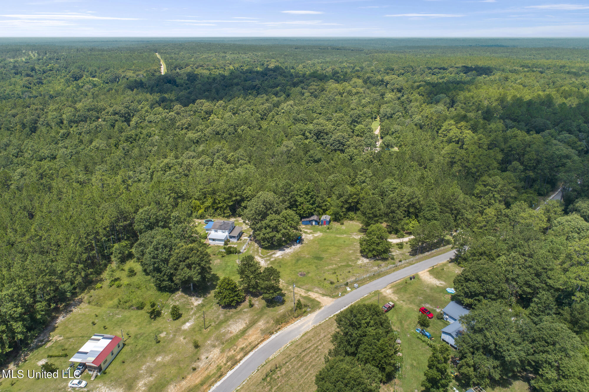 7 A Sunshine Road Brooklyn, MS 39425 - Photo 33 of 35 Drone external view