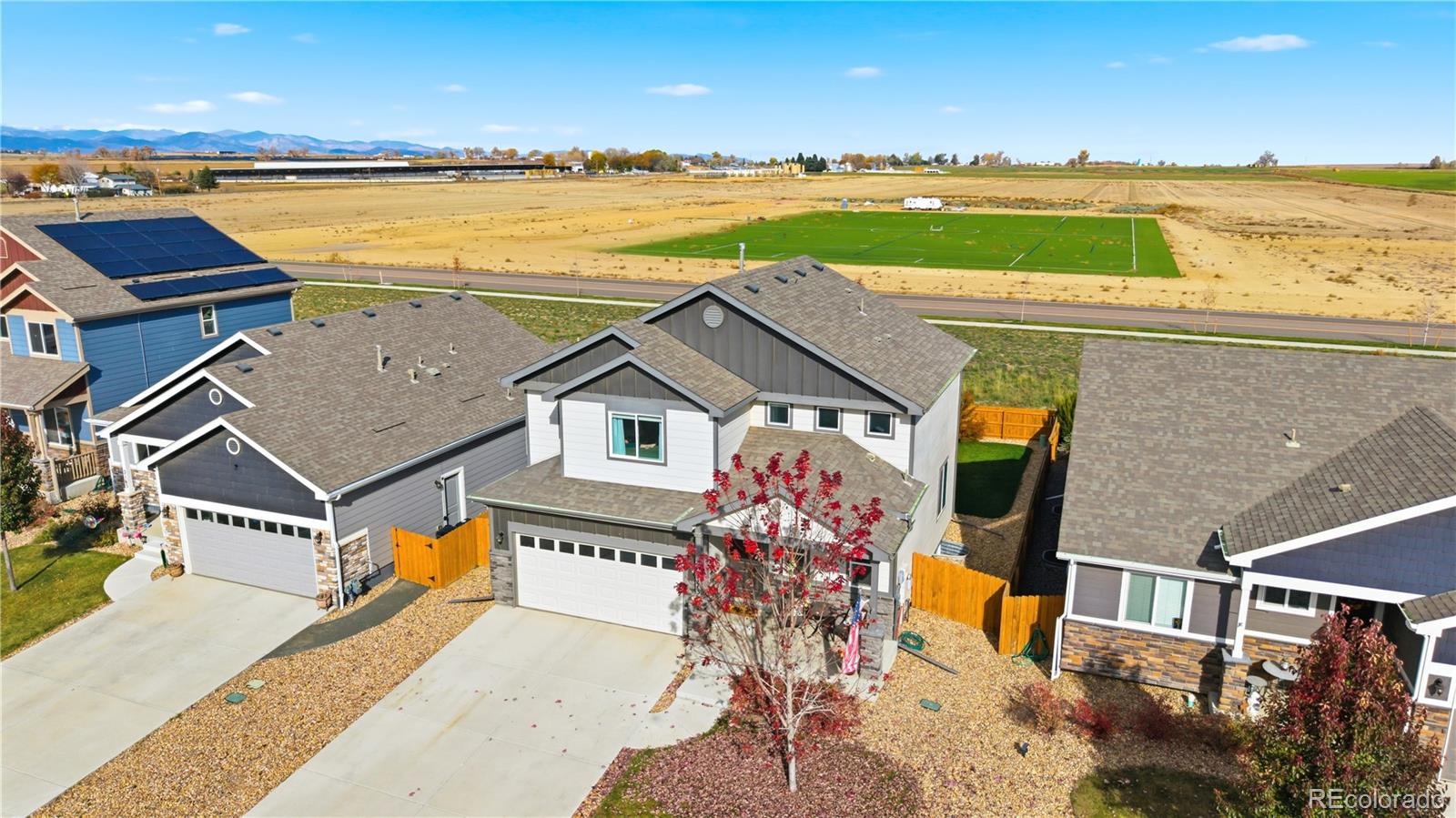 2173 Angus Street Mead, CO 80542 - Photo 23 of 28 an aerial view of a house with a ocean view