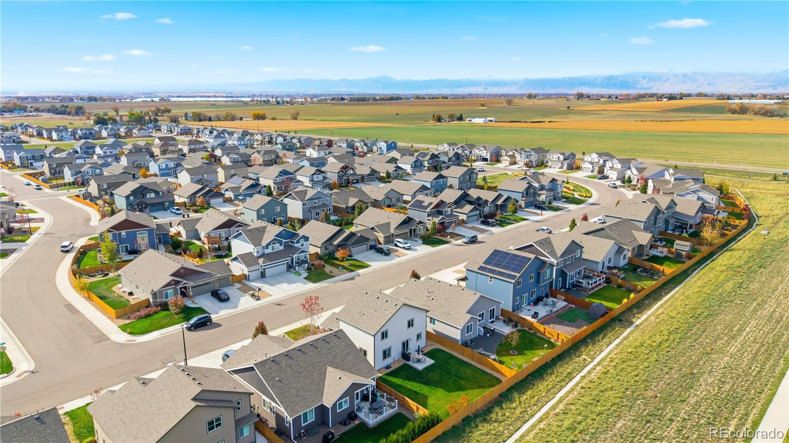 2173 Angus Street Mead, CO 80542 - Photo 27 of 28 an aerial view of ocean and residential houses with outdoor space