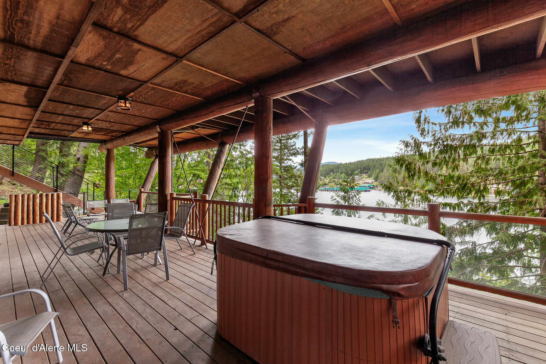 8247 West Shorecrest Road Coeur D'Alene, ID 83814 - Photo 24 of 54 HUGE DECK W/ HOT TUB
