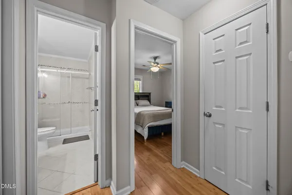 a bathroom with white walls