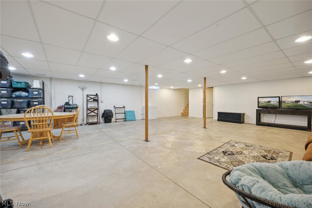 14001 Mason Road Vermilion, OH 44089 - Photo 14 of 22 Basement featuring a paneled ceiling