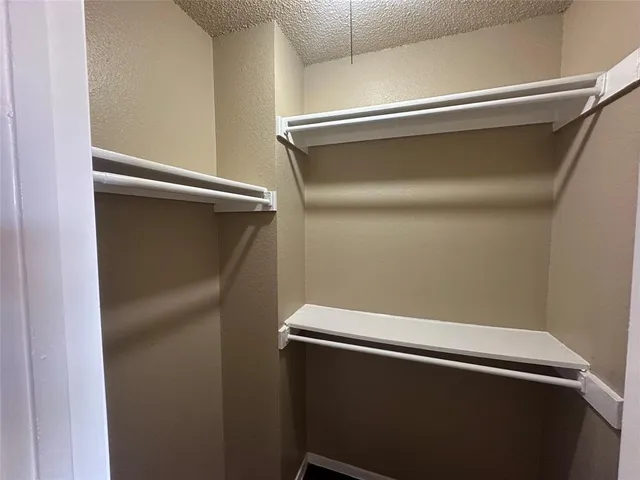 a close view of closet