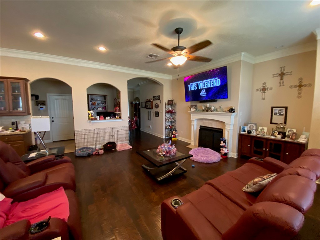 4261 Rocky Rhodes Drive College Station, TX 77845 - Photo 4 of 16 a living room with furniture fireplace and a large window