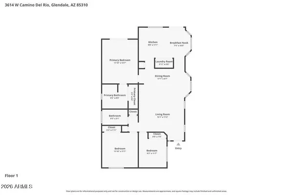 $2,055 | 3614 West Camino Del Rio, Glendale, AZ 85310