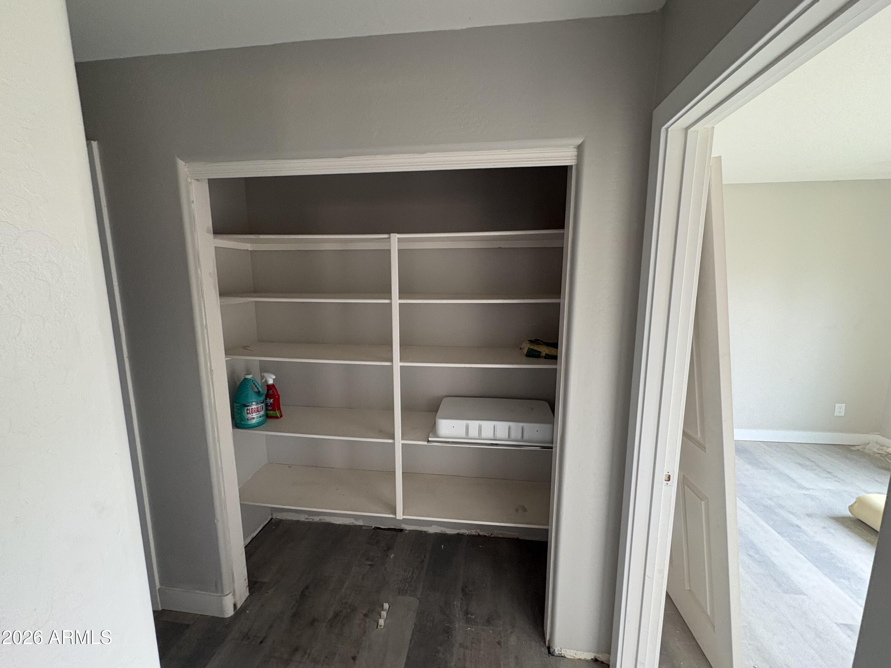 951 West Elizabeth Way Coolidge, AZ 85128 - Photo 7 of 20 a view of a walk in closet with wooden floor