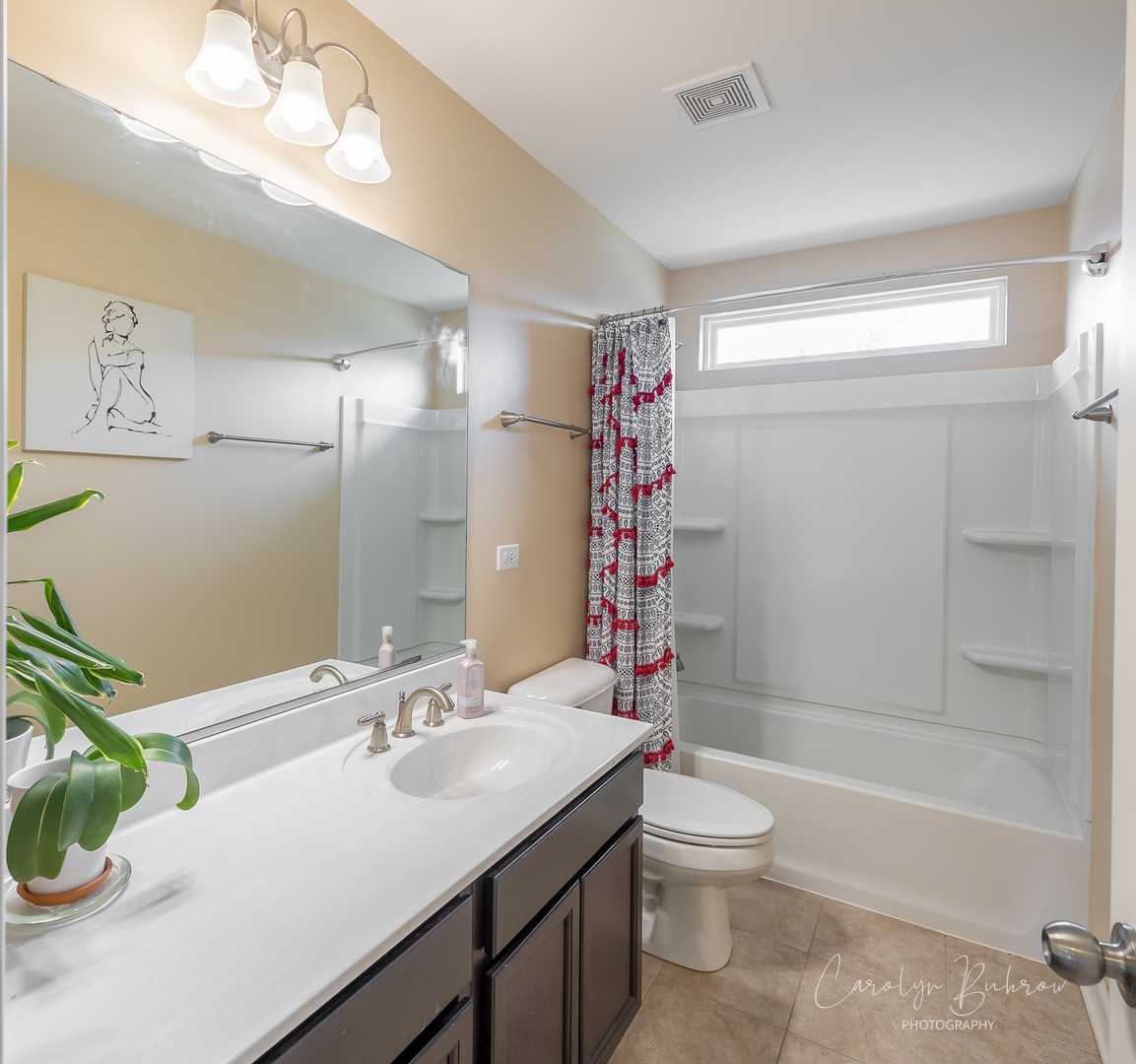 4354 Rudyard Kipling Road Elgin, IL 60124 - Photo 15 of 23 a bathroom with a sink a toilet and shower