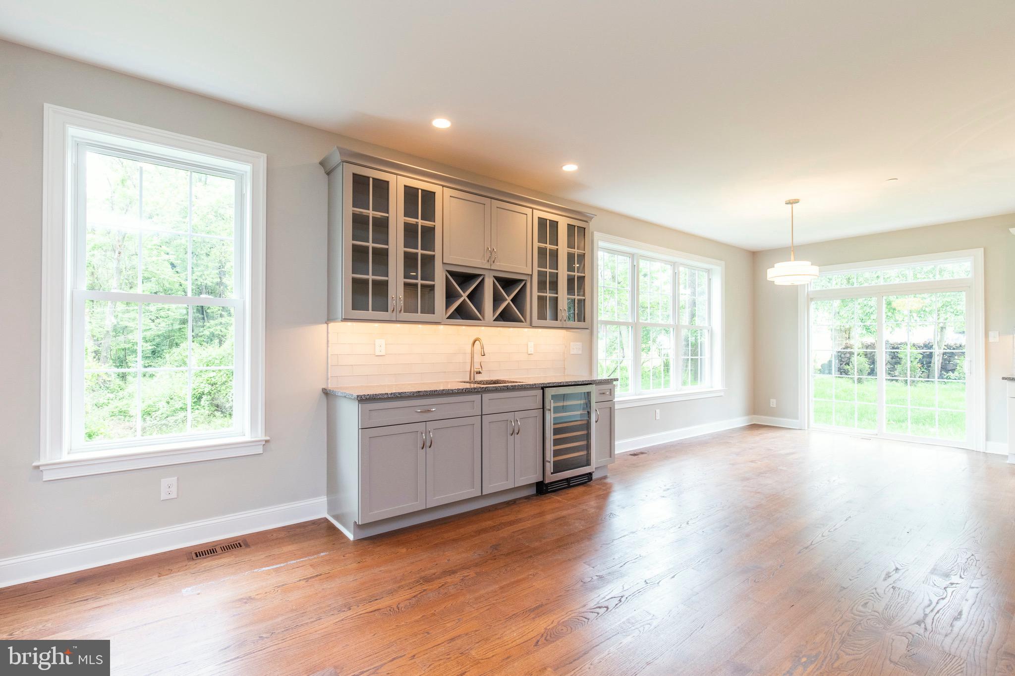 3537 Caley Road Newtown Square, PA 19073 - Photo 12 of 36 Butler's Pantry with Wine Cooler & Wet Bar