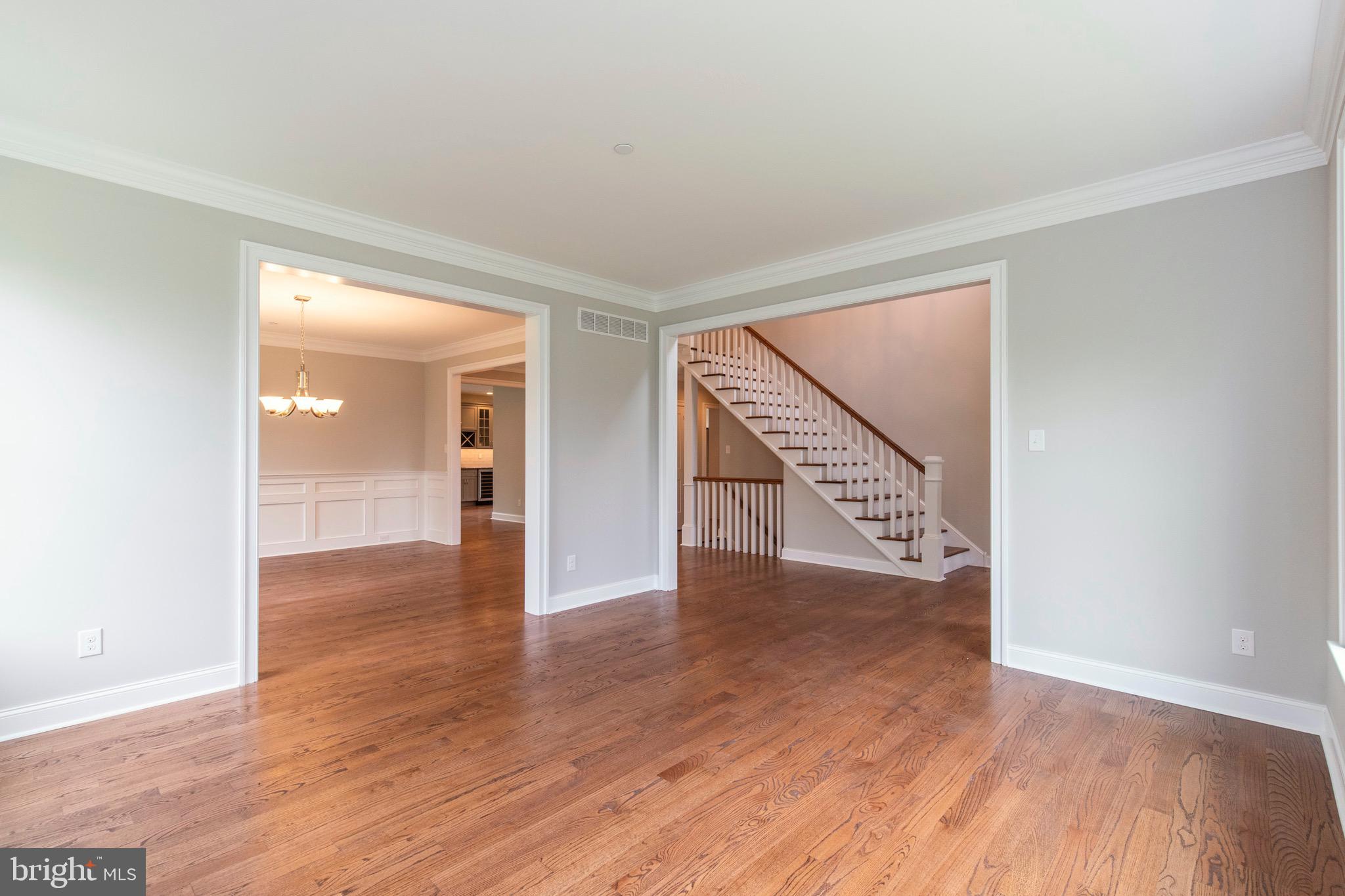 3537 Caley Road Newtown Square, PA 19073 - Photo 6 of 36 Spacious Living Room & Crown Molding