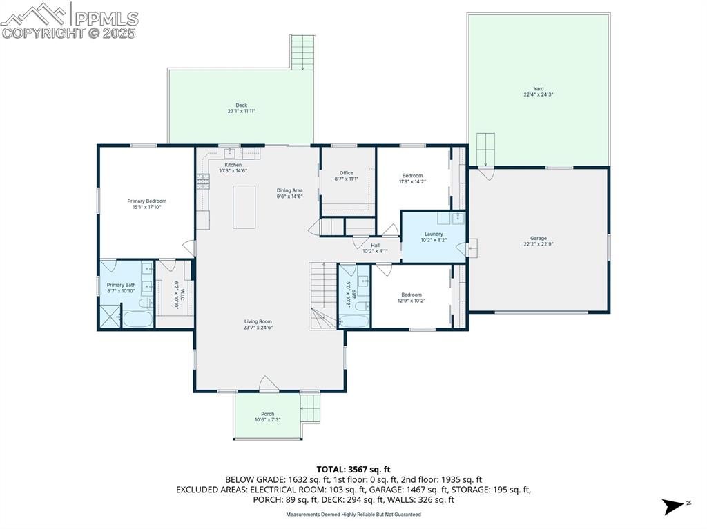 16750 Rabbit Track Trail Colorado Springs, CO 80930 - Photo 50 of 50 View of property floor plan