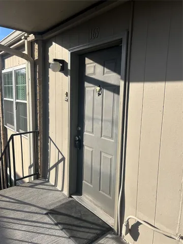 a view of front door