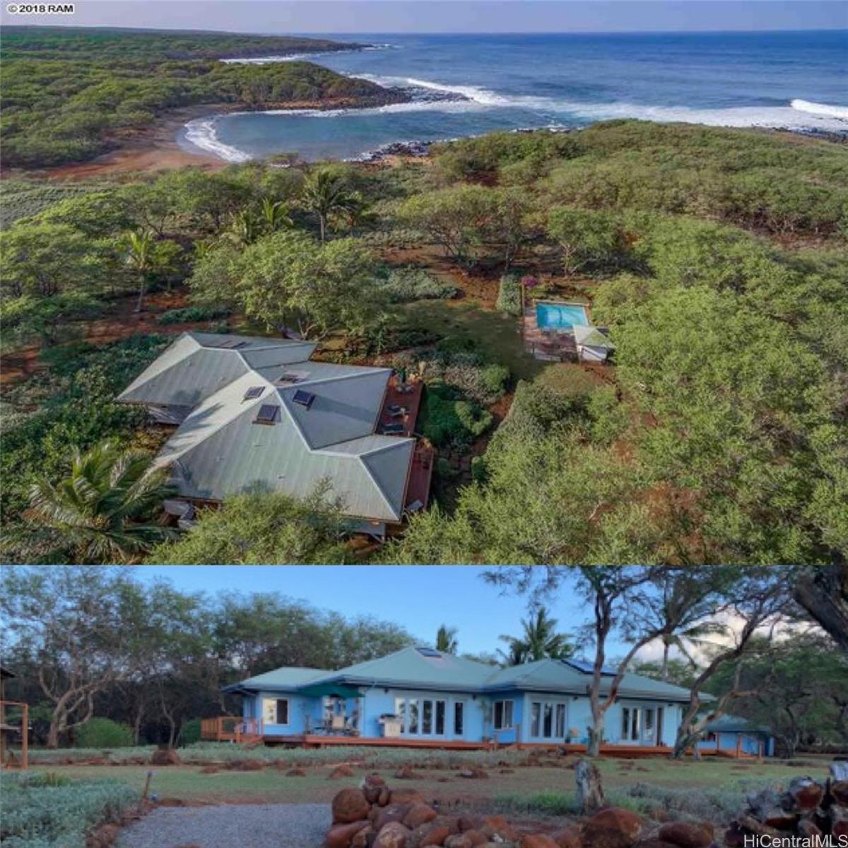 4720 Pohakuloa Road Maunaloa, HI 96770 - Photo 17 of 20 an aerial view of residential houses with outdoor space and ocean view
