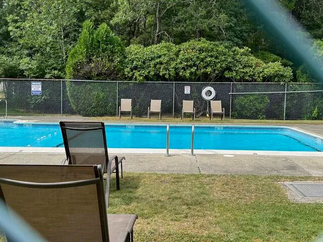 a view of a wooden door