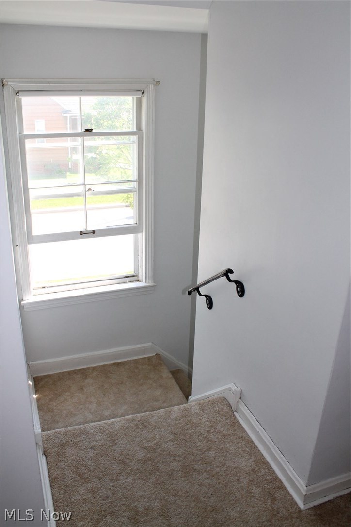 1189 Argonne Road Cleveland, OH 44121 - Photo 17 of 30 Stairs from first floor to second-- newer carpet