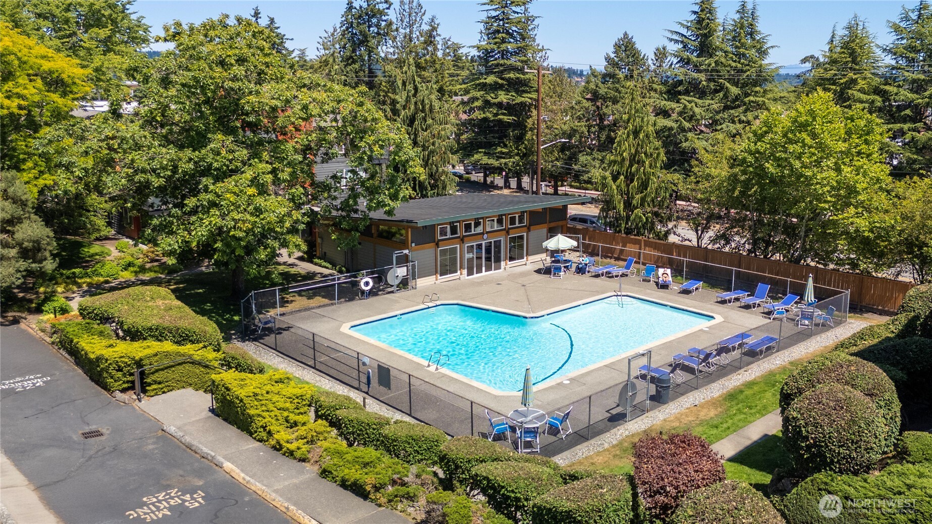 7021 Sand Point Way Northeast, Unit B201 Seattle, WA 98115 - Photo 13 of 29 a view of a swimming pool with lounge chair