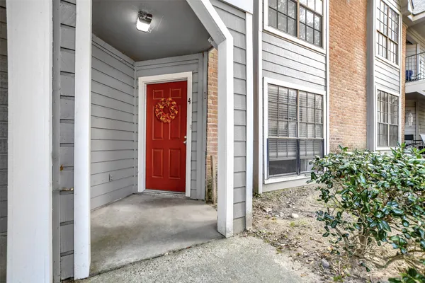 a view of front door of house