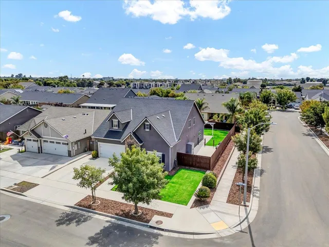 an aerial view of a city