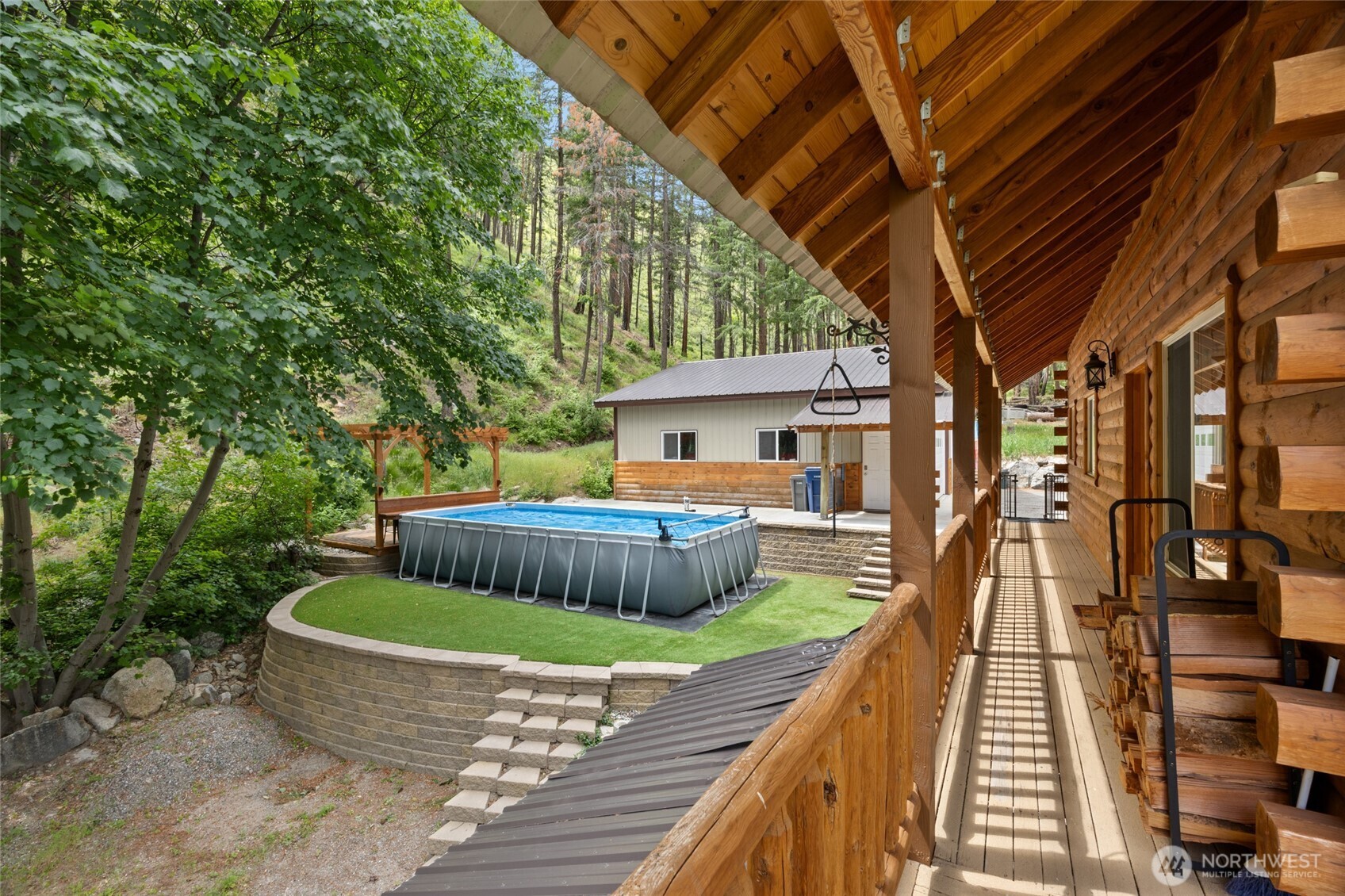 11125 Entiat River Road Entiat, WA 98822 - Photo 23 of 40 a front view of a house with garden