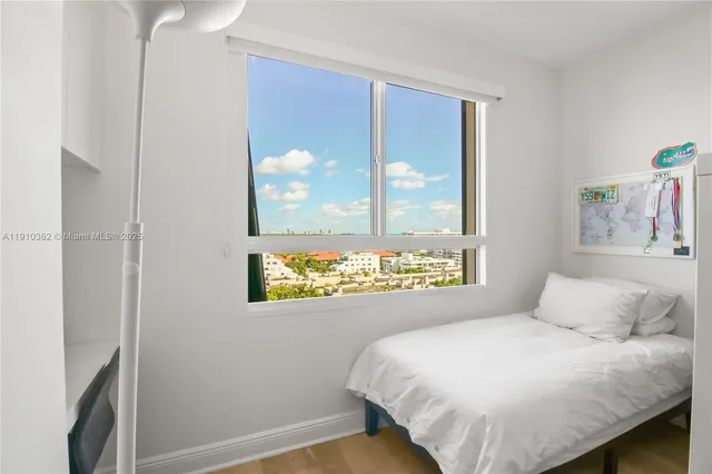 a view of a city and lake