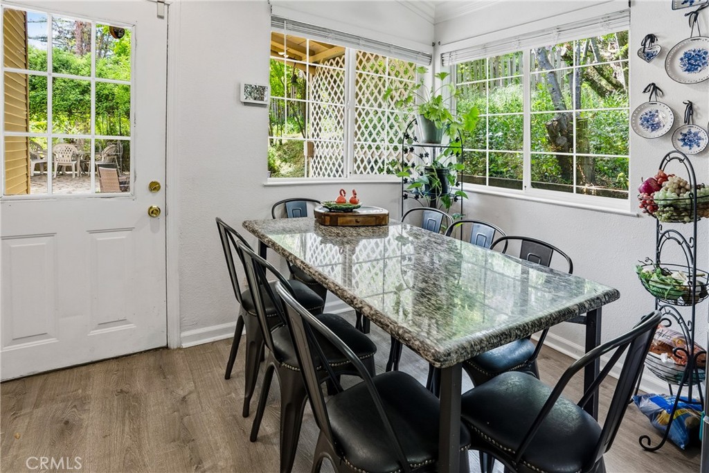 6701 East Zayante Road Felton, CA 95018 - Photo 12 of 44 a dining room with furniture and window