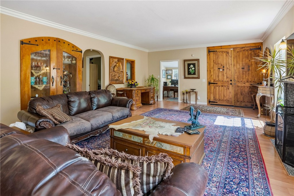 6701 East Zayante Road Felton, CA 95018 - Photo 9 of 44 a living room with furniture a rug and a large window