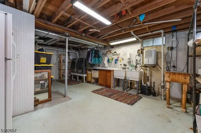 a view of a storage room