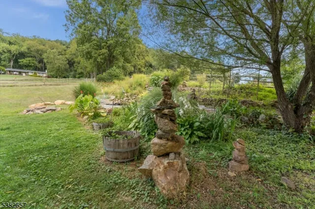 a view of a lake with a mountain in the back