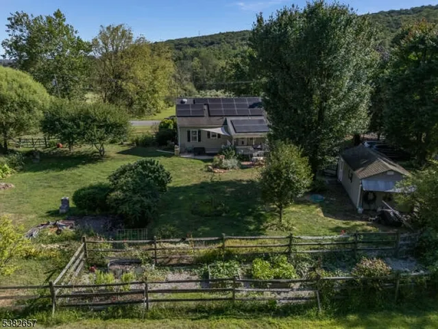 a view of a lake with houses