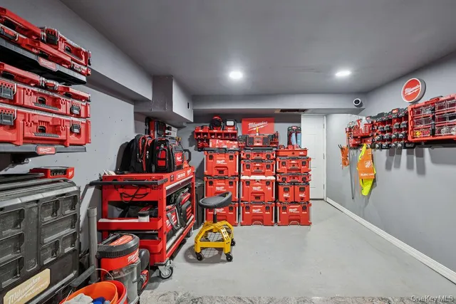 a view of storage and utility room