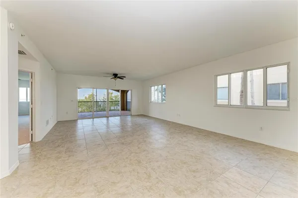 a view of a livingroom with a flat screen tv