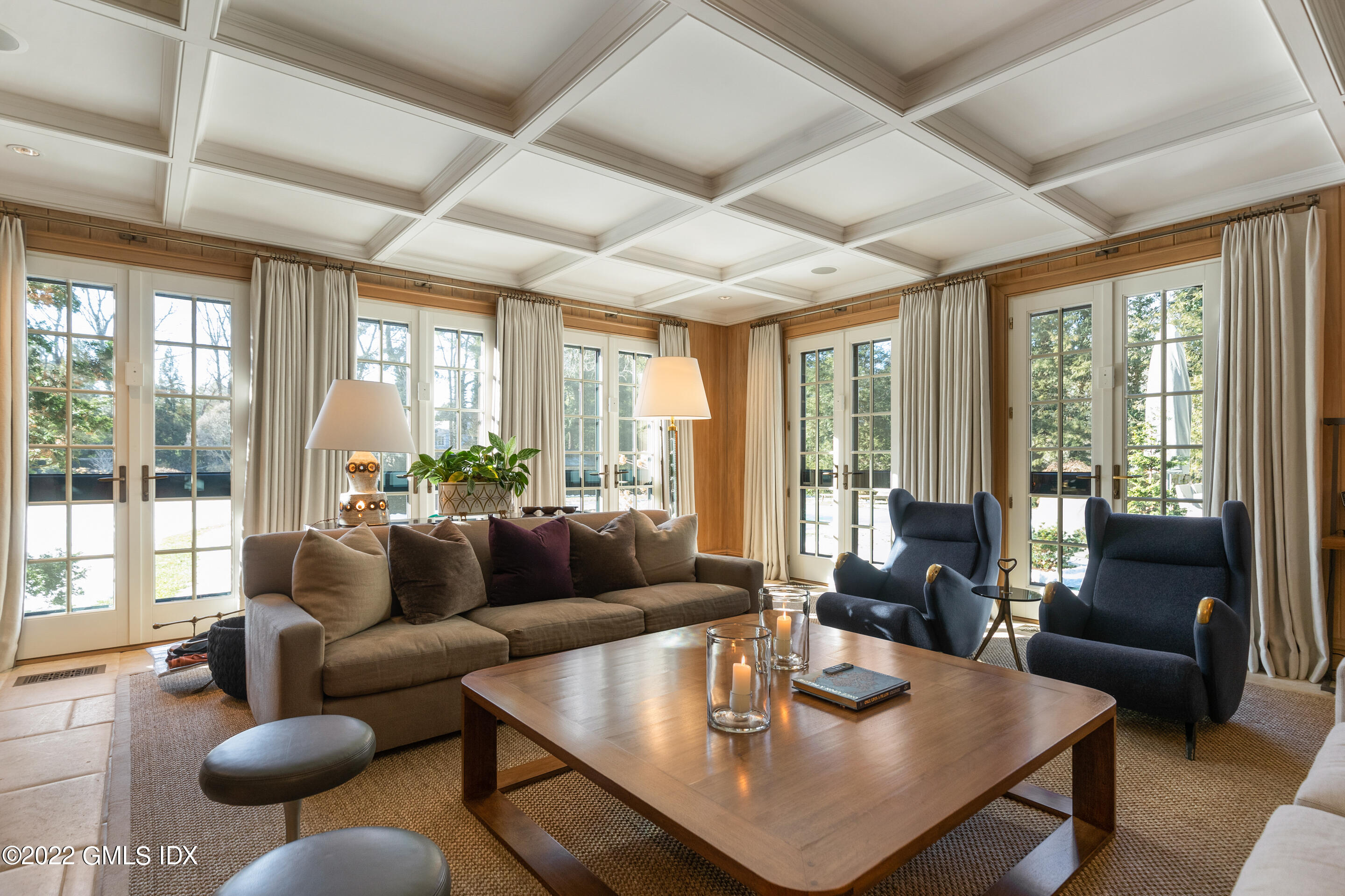 266 Round Hill Road Greenwich, CT 06831 - Photo 17 of 27 a living room with furniture and a large window