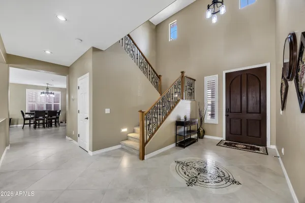a view of livingroom with furniture and stairs