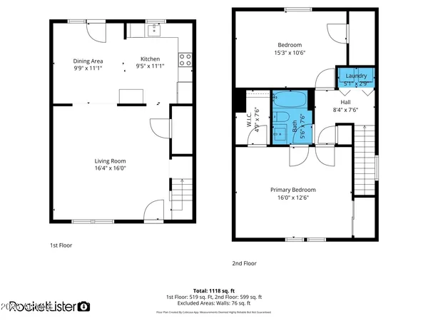 a view of a lake with houses