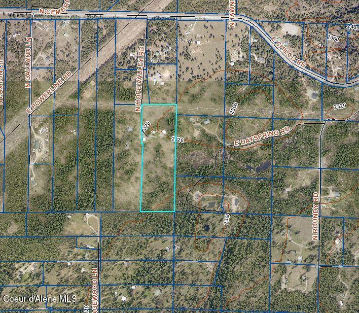 Nka North Hope Valley Road Rathdrum, ID 83858 - Photo 7 of 7 Topo Map of parent parcel