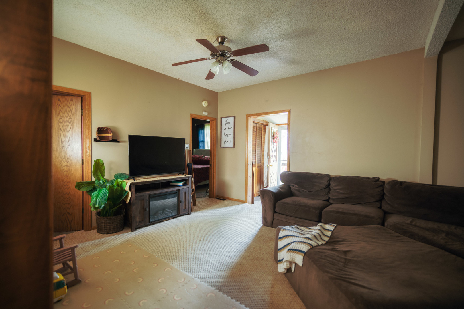 3915 East 758th Road Triumph, IL 61371 - Photo 4 of 15 a living room with furniture and a flat screen tv