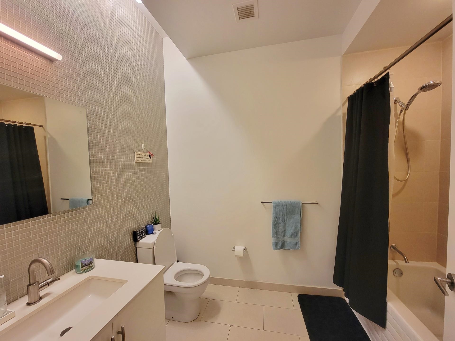 50 Dey Street, Unit 259 Jersey City, NJ 07306 - Photo 11 of 24 a bathroom with a sink and a mirror