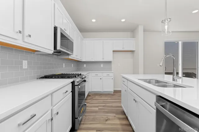 a view of a swimming pool with a mountain